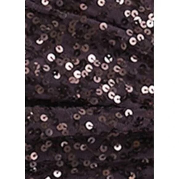 French Connection NWT Emille Sparkle Sequin Sheath Dress Bronze Brown, Size 0 - Picture 11 of 13